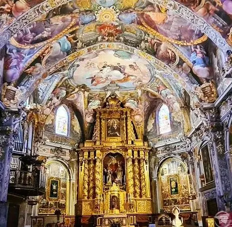 Innenraum der Kirche San Nicolás von Valencia Innenraum der Kirche San Nicolás von Valencia