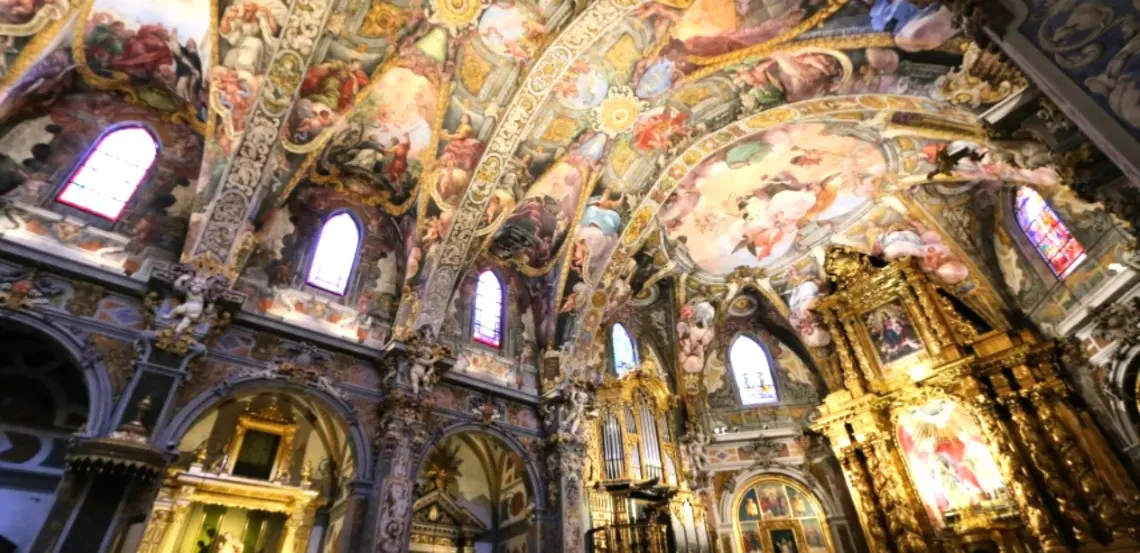 Innenraum der Kirche San Nicolás in Valencia