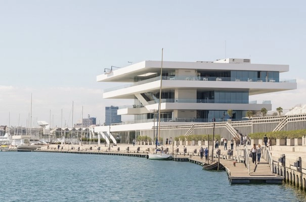 Hafen und Marina von Valencia