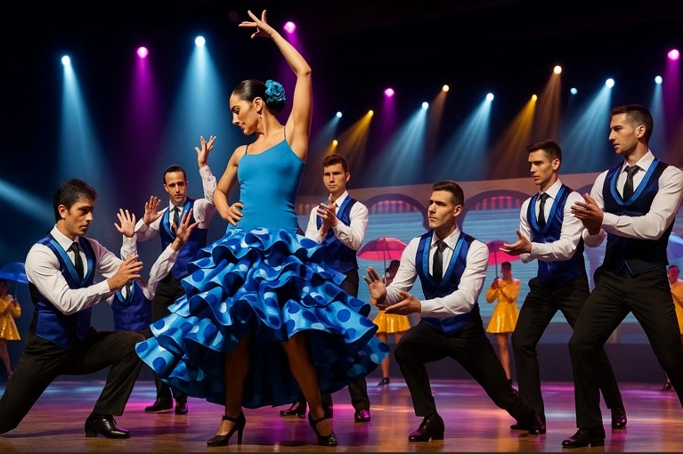 Künstler der ELEMENTS-Show im Benidorm Palace