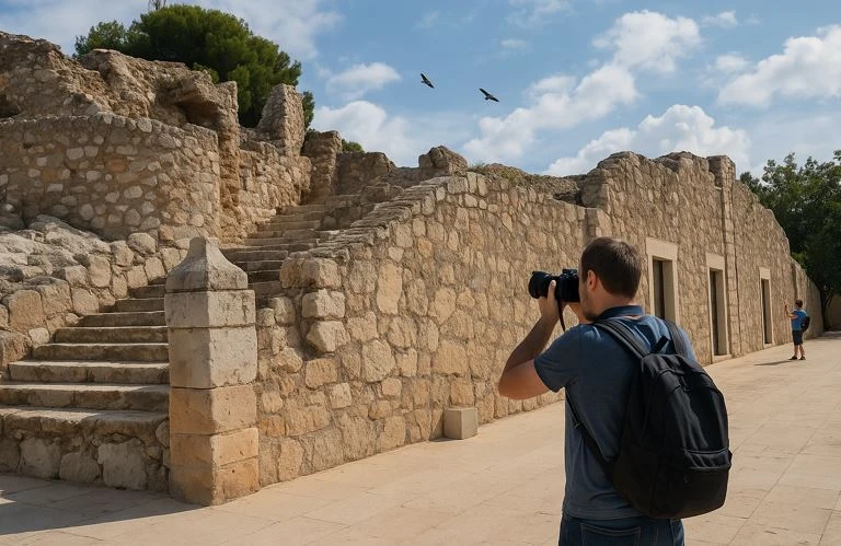 Burg von Dénia mit Touristen