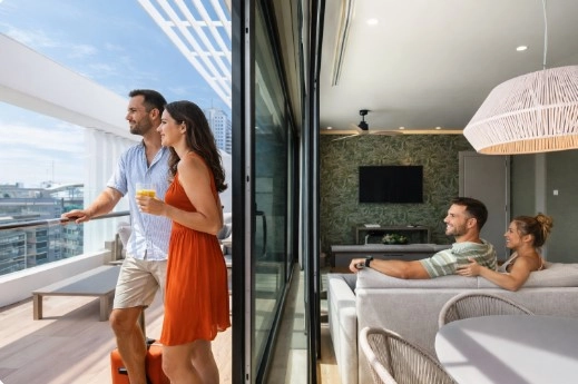 Apartment mit Terrasse in den Core Suites Valencia